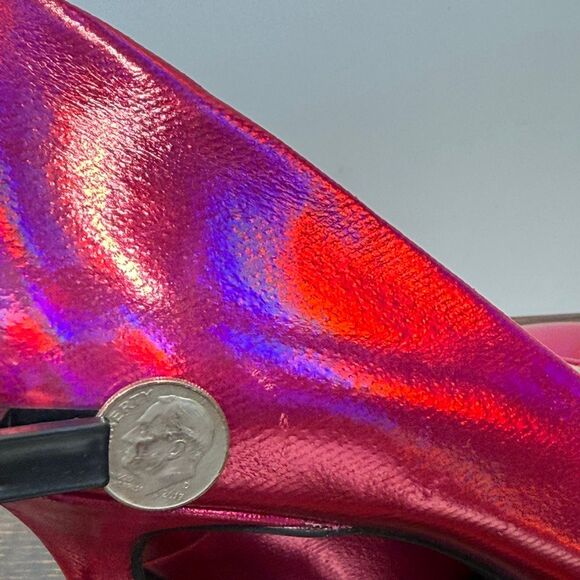 Katy Perry The Sissy hot pink iridescent 4” heel size 10 - Picture 9 of 10